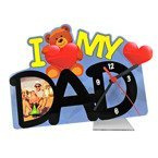 Uhr, MDF, I Love my..., für den Sublimationsdruck