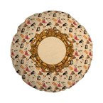 Kissenbezug, Leinen, Ø 60 cm, Hunde, für den Sublimationsdruck