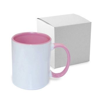 Tasse 330ml FUNNY, A+, Rosa, mit Box, für die Sublimation