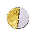 Zweifarbige Pailletten, Kreis Ø 19, Gold, für die Sublimation und Applikation auf Textilien