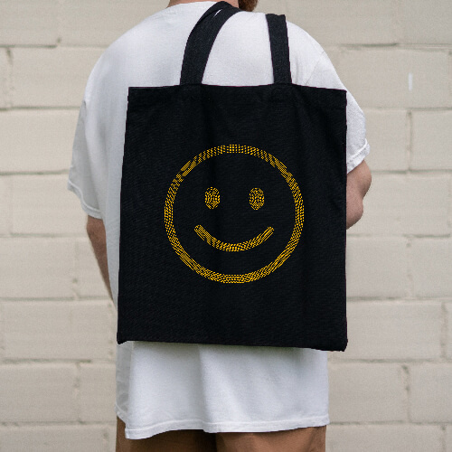 Blatt mit Zirkonia, Smiley, für den Thermotransfer