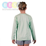 T-Shirt, für Teenager, Langärmlig, Seagrass, für den Sublimationsdruck