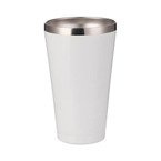 Tumbler-Becher, 450 ml, Rostfreier Stahl, ohne Deckel, Weiß, für den Sublimationsdruck.