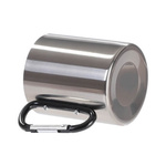 Becher 300ml, Metall, mit Karabiner-Griff, Silber, für die Sublimation