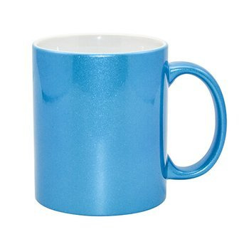 Tasse 330 ml, Blau, Alu-Effekt, für die Sublimation