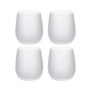 Weinglas-Set, 300 ml, 4 Stück, satiniert, für den Sublimationsdruck
