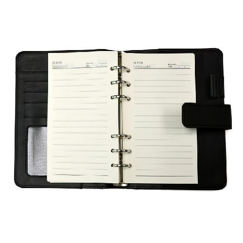 Notizbuch / Ordner, 14 x 19 cm, Kunstleder, für den Sublimationsdruck