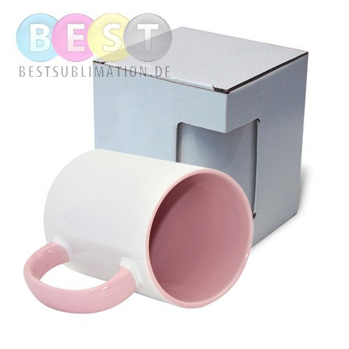 Tasse 450 ml MAX, FUNNY,  A+, Rosa, mit Box KAR5, für die Sublimation