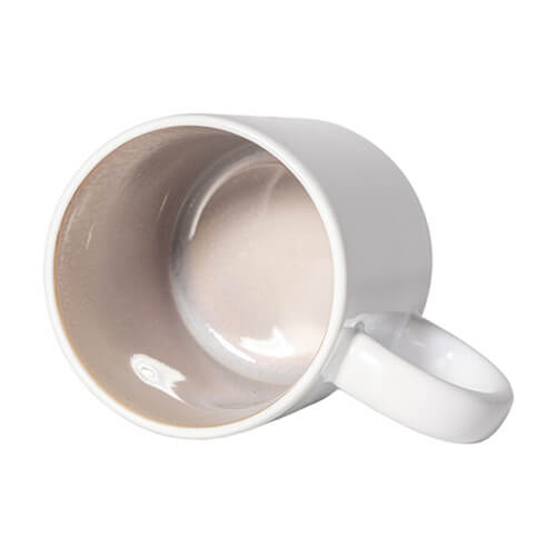 Becher 330 ml, gläserne Innenseite, Grau, für die Sublimation