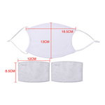 Gesichtsmaske, groß, mit Filter, für die Sublimation