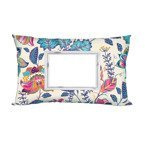 Zweifarbiger Kissenbezug, Satin, 70 x 40 cm, Floreal, für den Sublimationsdruck