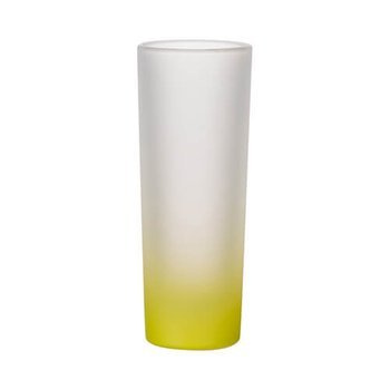 Glas, 90 ml, satiniert, Limonengelb, für die Sublimation