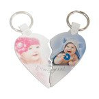 Schlüsselanhänger Herz, Rechte Seite,  für den Sublimationsdruck