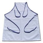 Foto-Küchenschürze, PREMIUM, Blau-karierte Riemen, für den Sublimationsdruck