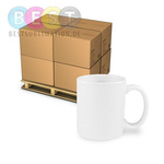 1728 Stück (Palette) Tassen Weiß AA+ für die Sublimation 