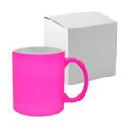 Tasse, Farbintensiv, Rosa, Matt, mit Box, für die Sublimation