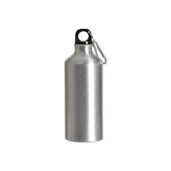 Fahrradflasche, Silber, mit Verschluss, 600 ml, für den Sublimationsdruck