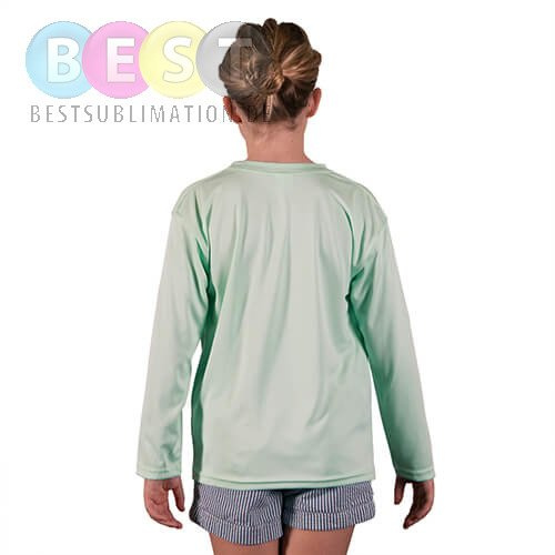 T-Shirt, für Teenager, Langärmlig, Seagrass, für den Sublimationsdruck