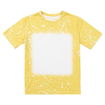 T-Shirt, Cotton-Like Bleached Starry Yellow, für den Sublimationsdruck