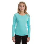 Damen T-Shirt, Solar, Langärmlig, Water Blue, für den Sublimationsdruck