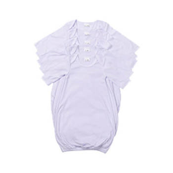 Schlafhemd für Kinder, langärmlig, Weiß, für den Sublimationsdruck