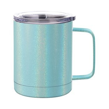 Kaffeebecher, 300 ml, Hellblau schillernd, für die Sublimation