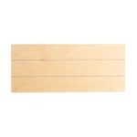 Rechteckiger Fotorahmen aus Sperrholz, gestreift, 30 x 12,7 cm