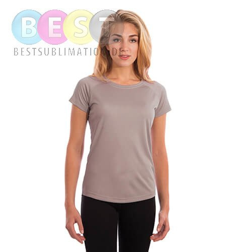 Damen T-Shirt, Solar, Kurzärmlig, Athletic Grey, für den Sublimationsdruck