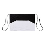 Schürze, mit drei Taschen, Schwarz, für den Sublimationsdruck
