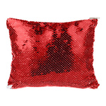 Kosmetiktasche, mit rot-weißen Pailletten, für den Sublimationsdruck