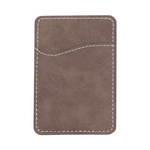 Kreditkartenhalter für Smartphones, Kunstleder, Grau, für den Sublimationsdruck