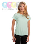 Damen T-Shirt, Solar, Kurzärmlig, Seagrass, für den Sublimationsdruck