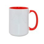 Tasse 450ml MAX, FUNNY,  Rot, für die Sublimation