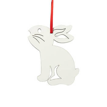 Anhänger, Hase, MDF, für den Sublimationsdruck