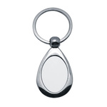 Schlüsselanhänger, Rund, Metall, für den Sublimationsdruck