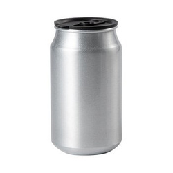 Fahrradflasche, "Dose", 500 ml, Silber, für den Sublimationsdruck
