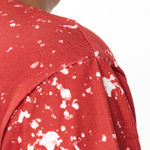T-Shirt, Cotton-Like Bleached Starry Red, für den Sublimationsdruck