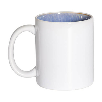 Becher 330 ml, gläserne Innenseite, Hellblau, für die Sublimation