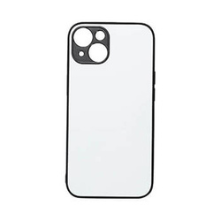 Cover für das iPhone 14, Gummi, Schwarz, für den Sublimationsdruck