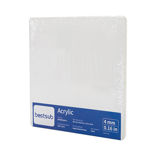 Akryl 20 x 20 x 0,4 cm, 2 Stück, für die Sublimation