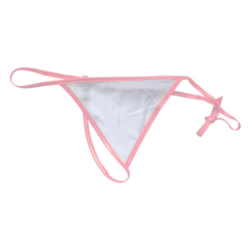 Damen-String, rosa Paspelierung, für den Sublimationsdruck