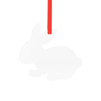 Anhänger, Aluminium, Hase, für den Sublimationsdruck