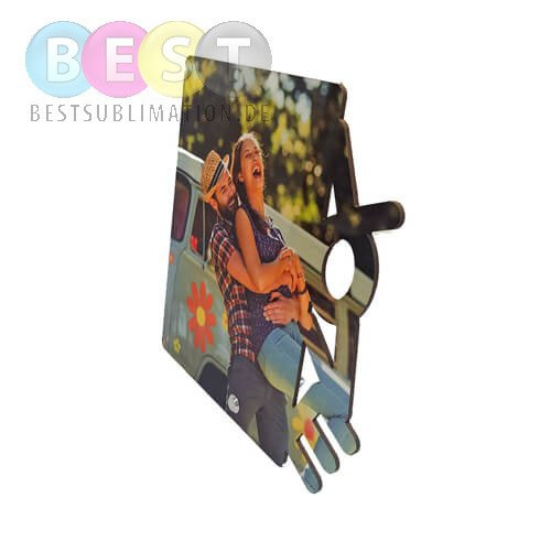 Foto-Rahmen, MDF, 20 x 22 cm, Love, für den Sublimationsdruck.