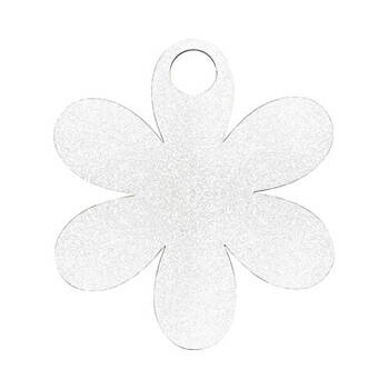 Namensschild für 1200 ml Becher, Hartfaser, Blume, für die Sublimation