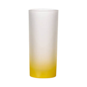 Glas, 200 ml, satiniert, Gelb, für die Sublimation