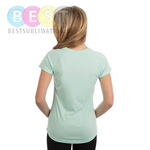 Damen T-Shirt, Solar, Kurzärmlig, Seagrass, für den Sublimationsdruck