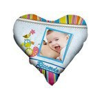 Zweifarbiger Kissenbezug, Satin, Herzform, Blue, für den Sublimationsdruck