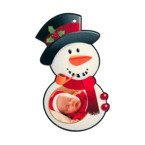 Anhänger, Filz, Schneemann, für den Sublimationsdruck