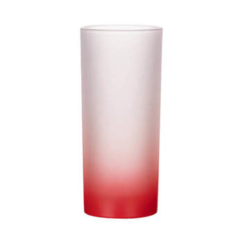 Glas, 200 ml, satiniert, Rot, für die Sublimation