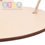 Rahmen, Türschild, Herz, Sperrholz, für den Sublimationsdruck